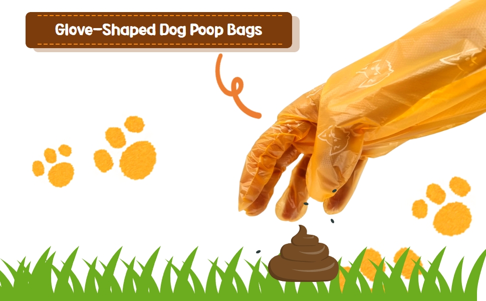 Glove-Shaped Dog Poop Bags