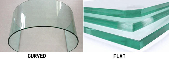 Flat/curved toughened glass