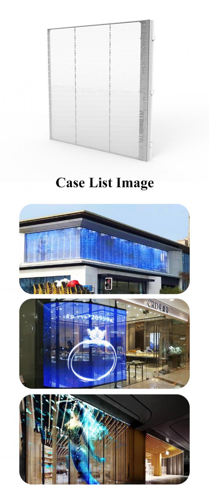 GC10-15W65T Grille Transparent LED Display Wan Transparent Led Wall 0