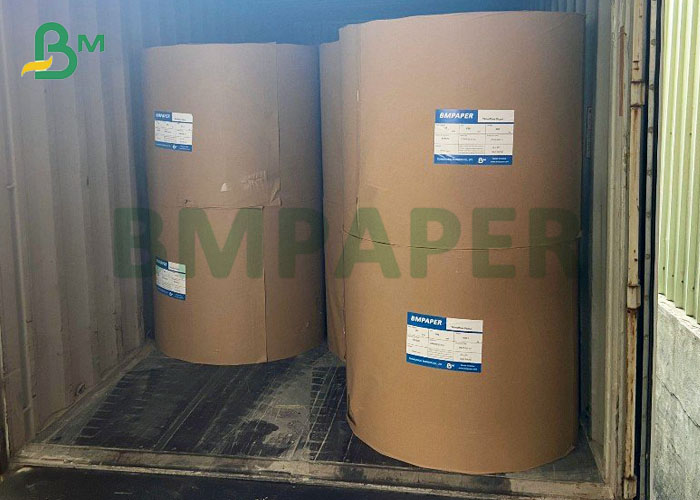 Jumbo Rolls BKP 60gsm To 120gsm Uncoated Brown Craft Paper For Envelope Bags