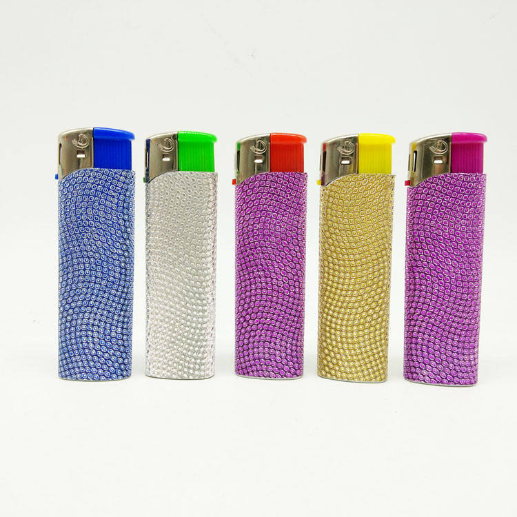 Dy-039 LED Lamp New Popular Electric Piezo Lighter OEM Colors