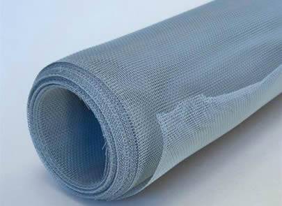A roll white galvanized insect screen.