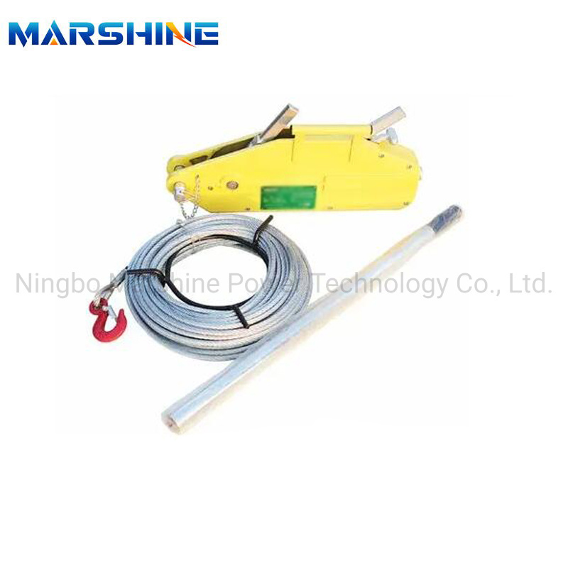 Hot Selling Manual Lifting Winch Equipment 1.6t Wire Rope Pulling Hoist