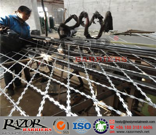 diamond razor wire fence