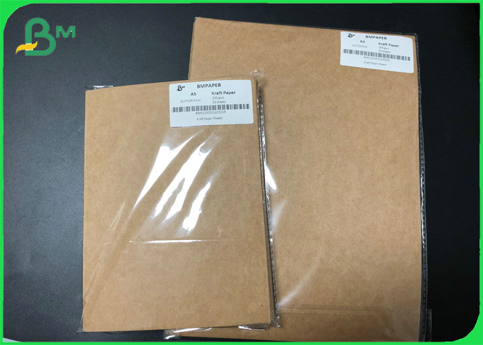 A4 A5 size food packaging Brown Butcher Kraft Paper Sheets with FDA Certificate