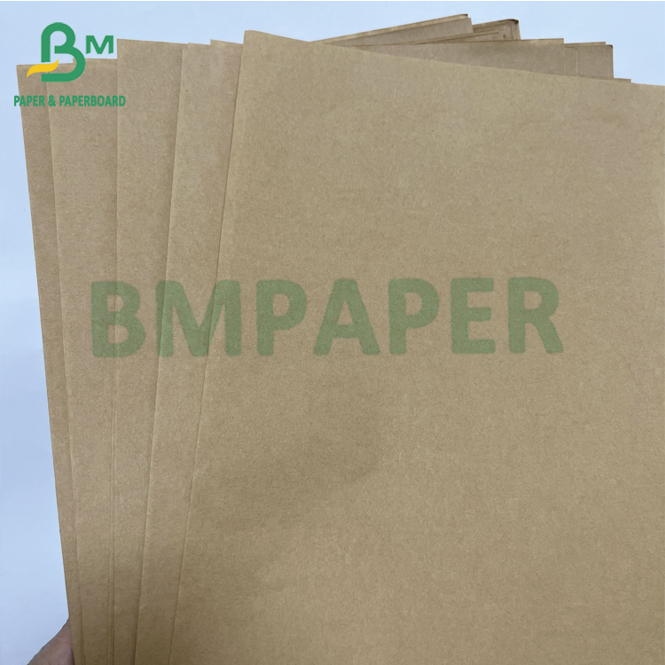 Food Packaging Recyclable Strong 40 50 GSM Natural Kraft Paper