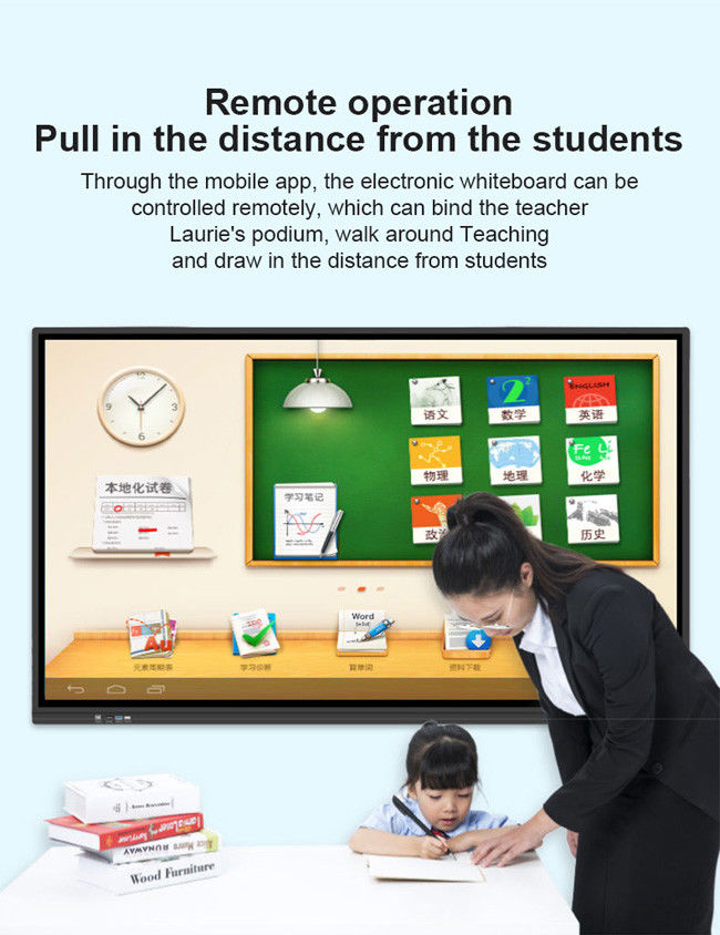 TFT 75 Inch Interactive Flat Panel Digital Smart Board For Classroom 0