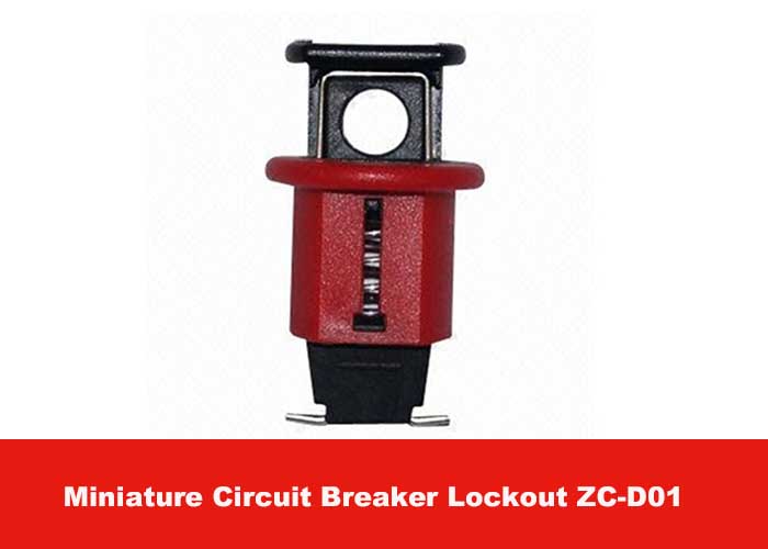 7G POS Red Effective Nylon PA Miniature Circuit Breaker Lockout
