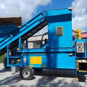 China sawdust hydraulic packing machine,sawdust double bucket bailing machine on sale 