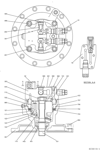 (8.008[00]) - MOTOR ASSY (SWING) LC15V00022F1 (HC300) Parts scheme