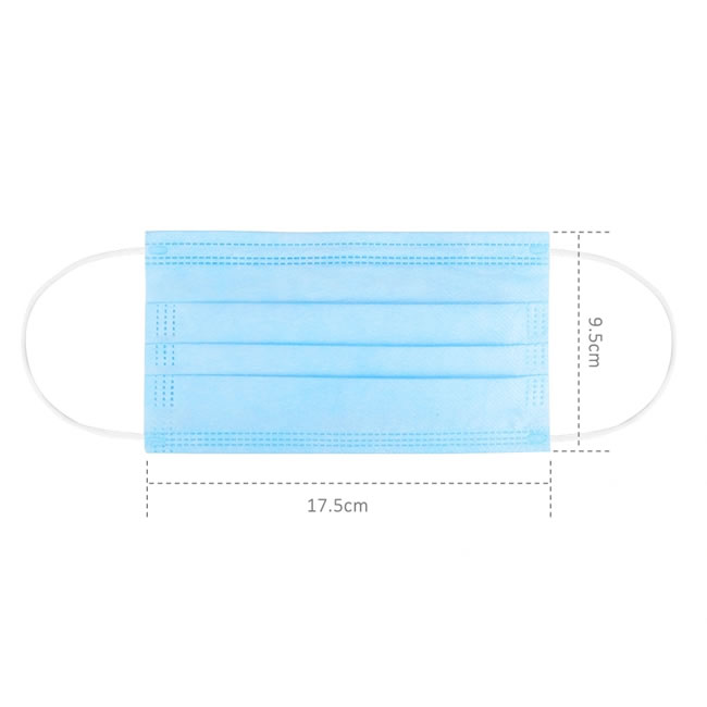 Protective Nonwoven Clinical Surgical Disposable Face Mask With Earloop