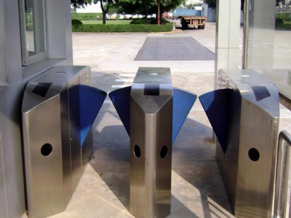 Electric Security Flap Barrier Gate Turnstile Entrance Gates With CE Certification 2