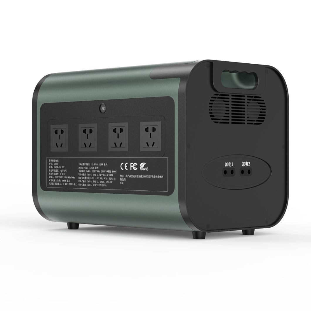 2200W High Power Large Capacity Outdoor Portable Solar Energy Storage Power Supply