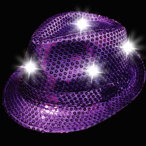 Sequin Fedoras hat, Jazz Cap,performance led hat,USA flag hat,flashy hat,led flashy cap,neon glow hat,neon glow cap