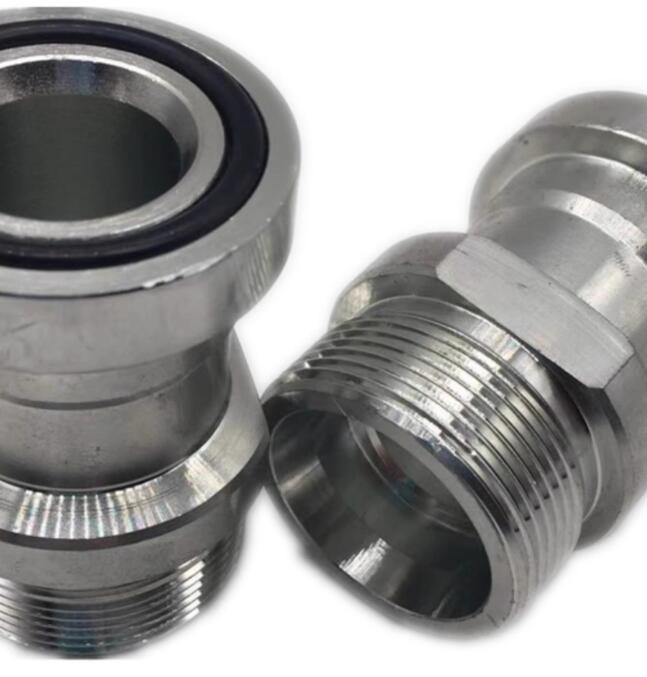 Male Carbon Steel Hydraulic Hose Ferrule Fittings Adapter Connector Pipe Fittings Flange Couplings 1CFL