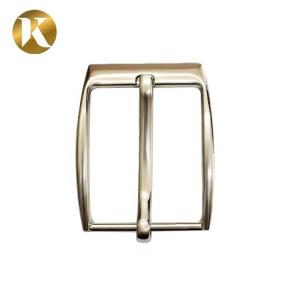 China Wenzhou KML Wholesale white drawing wire boutique man metal reversible adjustable pin belt buckle on sale 