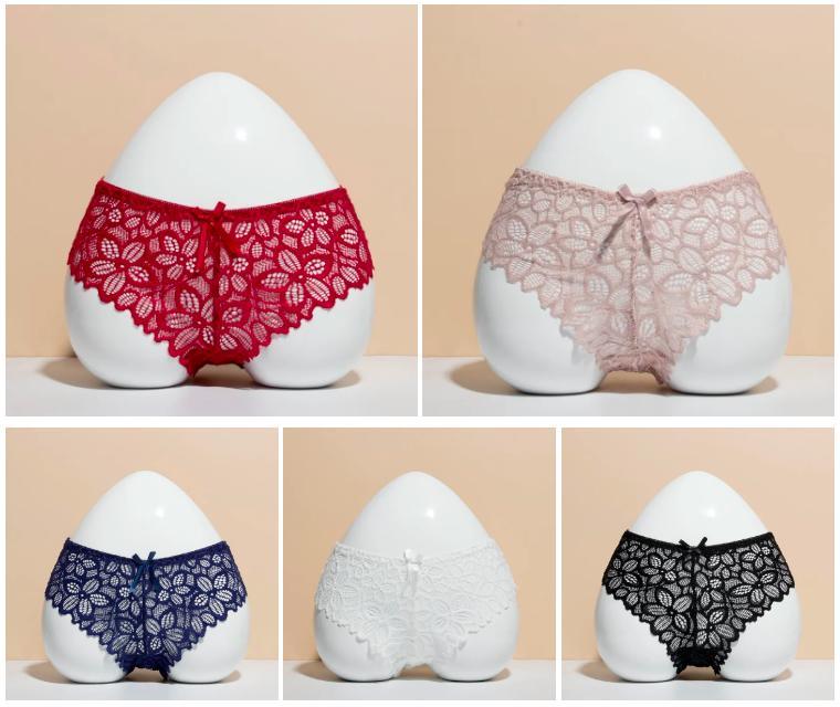Sexy Lace Panties Soft Breathable Briefs Women Underwear Ladies Panty Transparent Hollow out Underpants Lingerie
