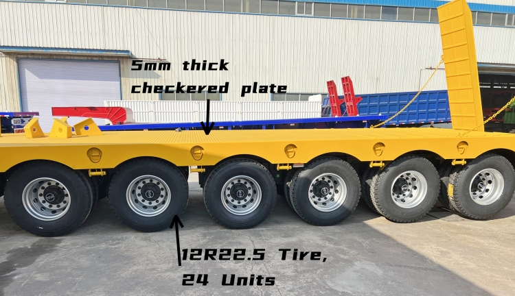 6 Axle 120 Tons Lowbed Trailer for Sale in Congo Kinshasa
