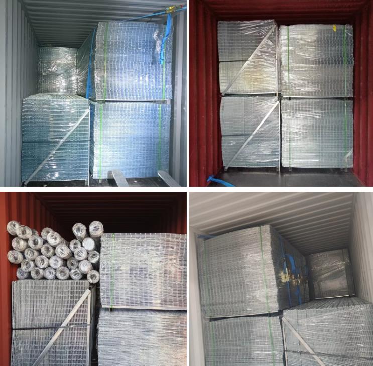 packing & delivery of welded wire mesh panels