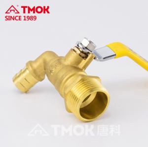 China Low Pressure 3/4 Inch brass bib tap For Hot Water 0-80 ℃ Nature Brass Color on sale 