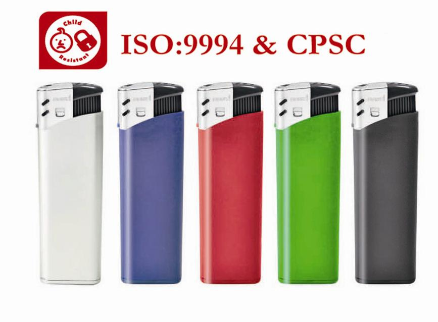 Five Colors Body with Good Quality Standard Electronic EU Lighter