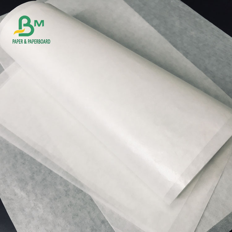 Recyclable 40gsm G1S Food Grade Bleached White MG Kraft Paper 