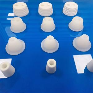 China NBR EPDM Silicone Tapered White Rubber Food Grade Stoppers With Holes on sale 