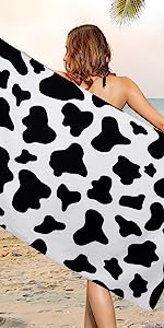 Cow Print Beach Towels