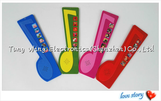 Customized Note shaped Button Sound Book Module for Children Learning 0