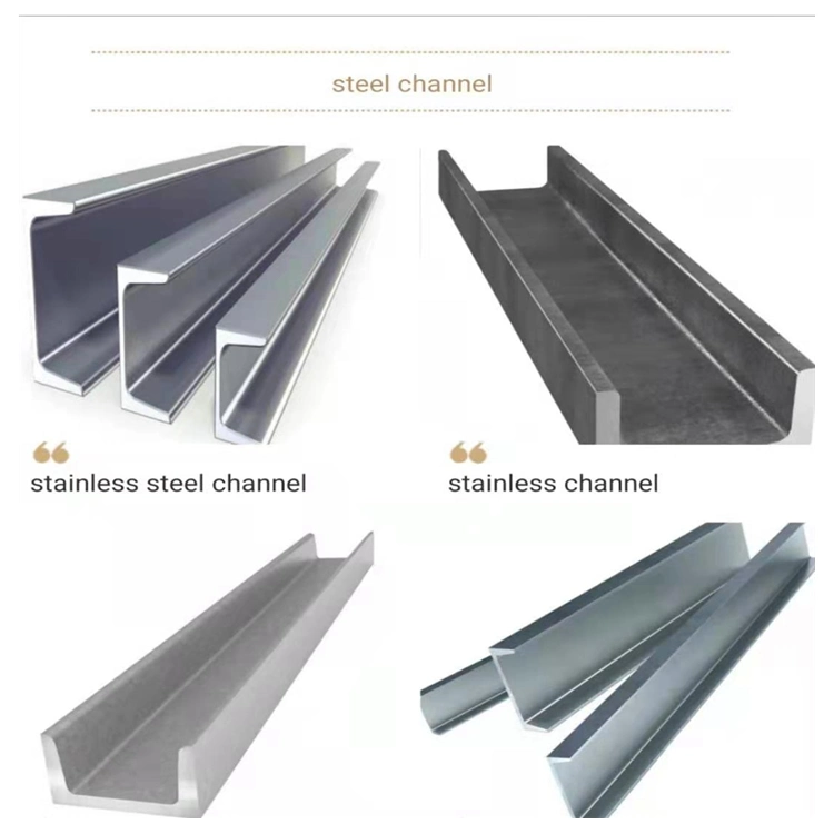 202 Building Material Metal Stainless Steel Channel for Strips Shaped