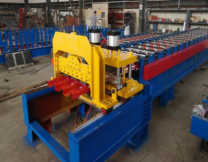 Color Steel Plate Aluminium Glazing Roofing Tile Forming Machine 18 Rows