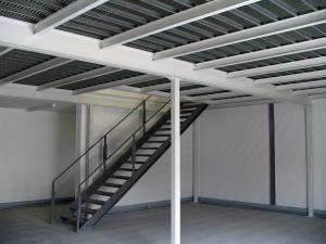 Gb Standard Steel Frame Shed With Mezzanine Floor Deck To Support