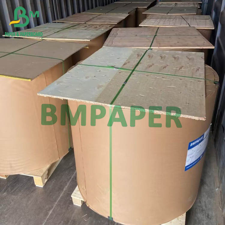 Brown Kraft Liner Paper Recycled Wood Pulp 126gsm 140gsm 200gsm
