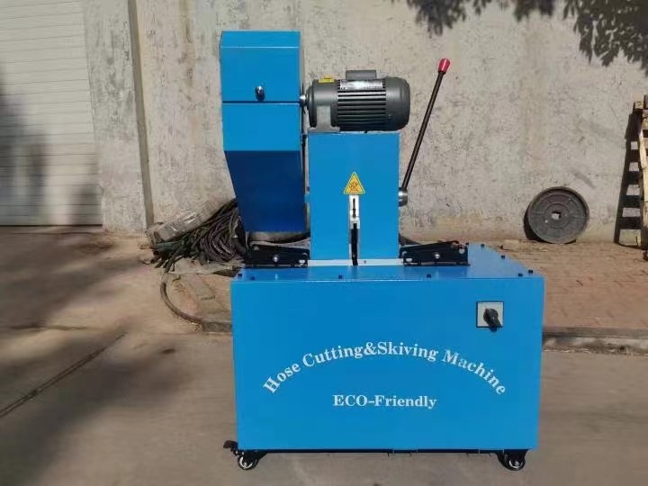 Electric128 KG weight And Size Is 850*600*1200mm Rubber Blade Material Hydraulic Hose Cutting Machine for Easy Operation