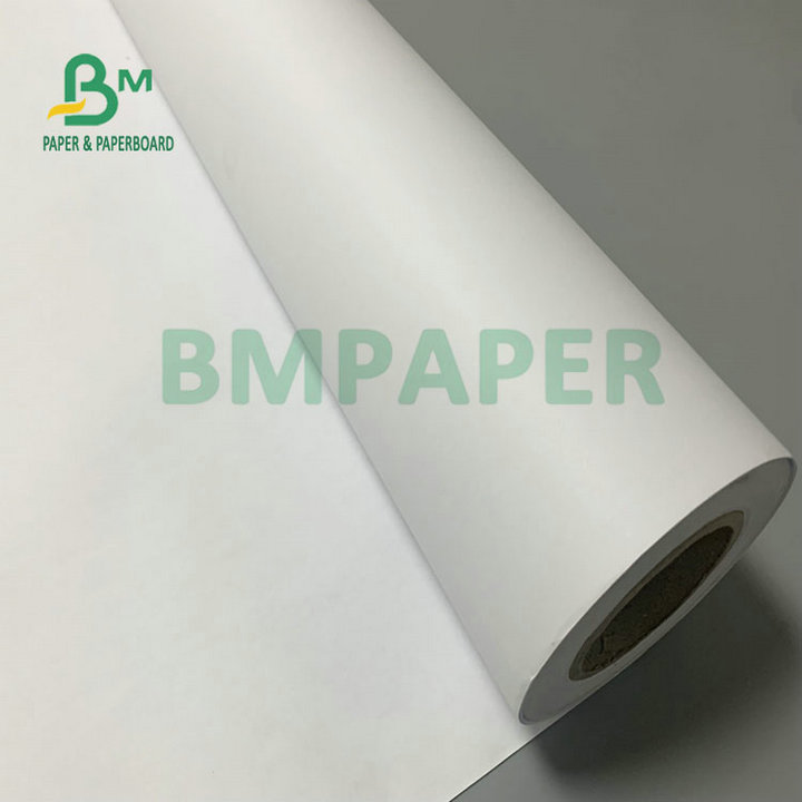 28lb 47lb Coated CAD Paper 24 36 Inches Roll Width Plotter Paper Bond Roll 3'' Core