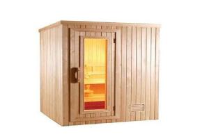China Customized Traditional Sauna Cabins , Square Cedar Sauna For Commercial Use on sale 