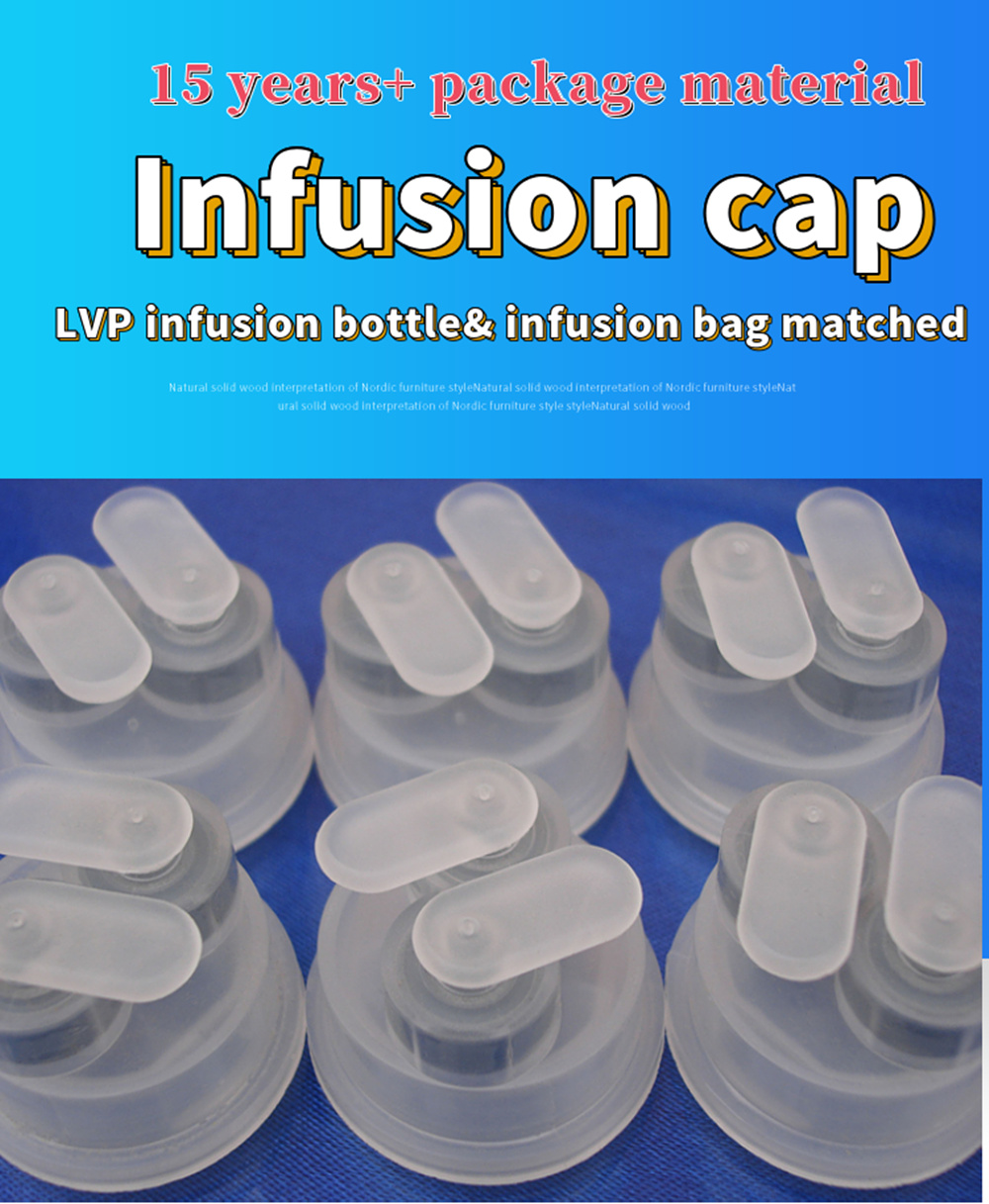 Pharmaceutical 30 32 Medical Lvp Bottle Non PVC Infusion Bag Pull Ring Euro Head Cap
