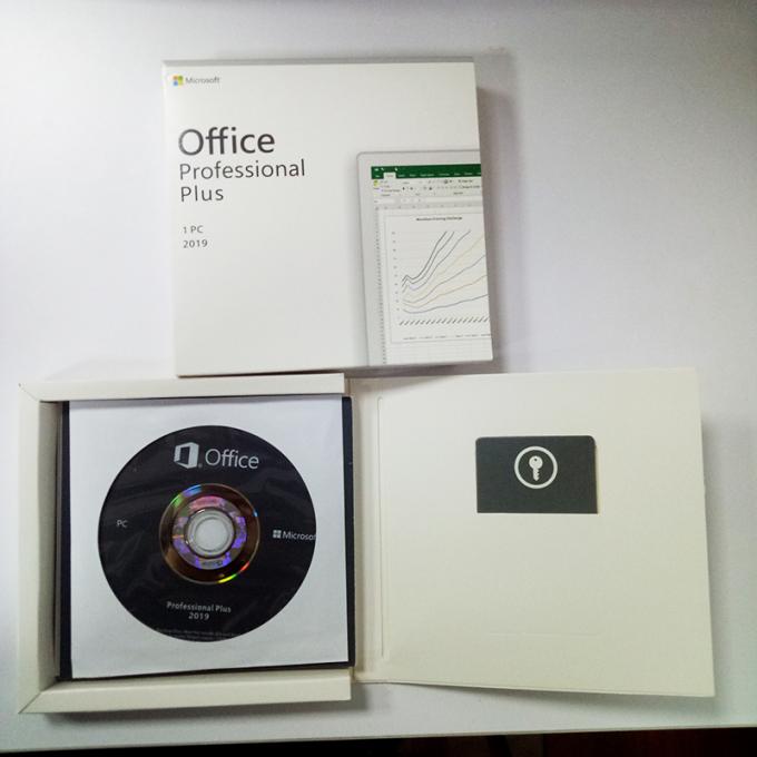 64 Bit Microsoft Office 2019 Professional Plus Key Card Dvd Retail Box 1