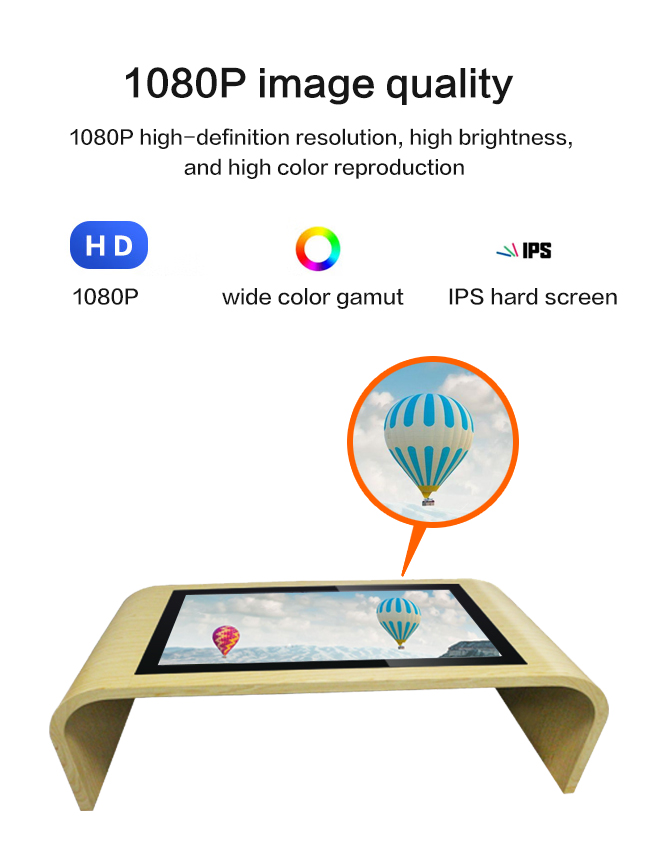 43 Inch 10 Points Touch Screen Table All-In-One Touch Screen Coffee Table With Capacitive Touch Technology