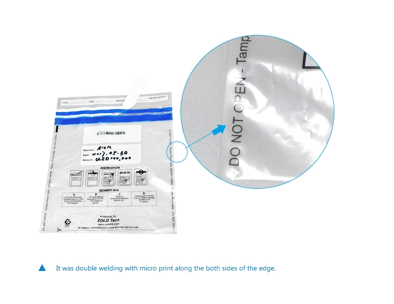 Custom Plastic Tamper Evident ICAO Airport STEBs Bags For Duty Free Shops