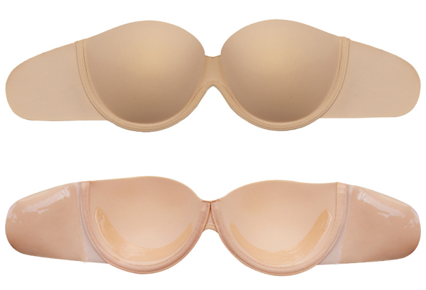 One piece Underwire push up stick on Bra with molded Spacer