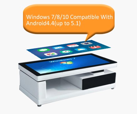 43inch Dining Room Android Kiosk Tablet Portable Interactive Table