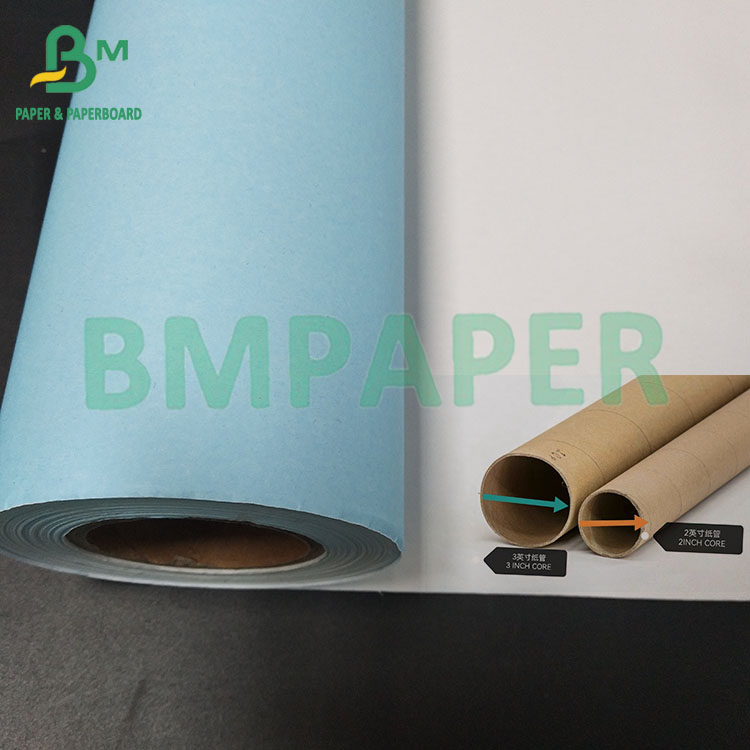 24" 36" Wood Pulp Copy Paper Single Side Blue CAD Engineering Bond Paper 80g