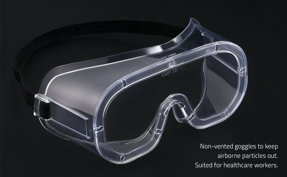 nocry nonvented safety goggles