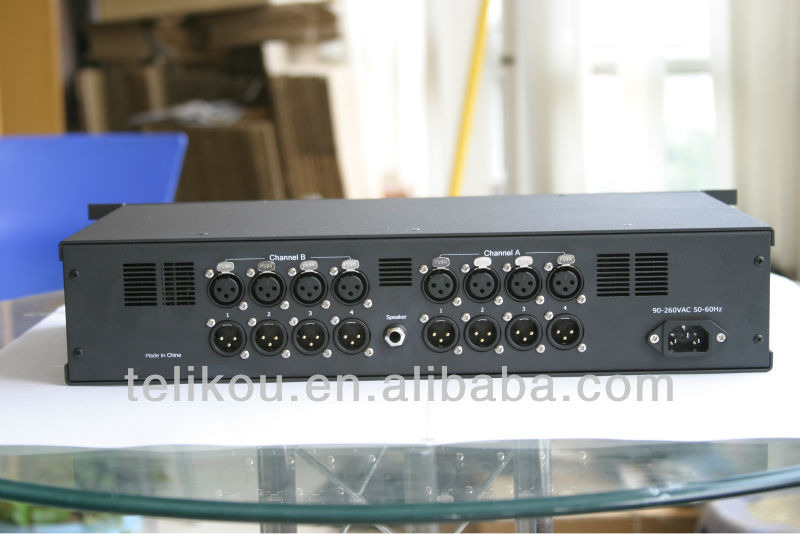 TELIKOU AM-200 Two Channel Stereo Audio Monitor Unit for Professional Audio, Video & Lighting
