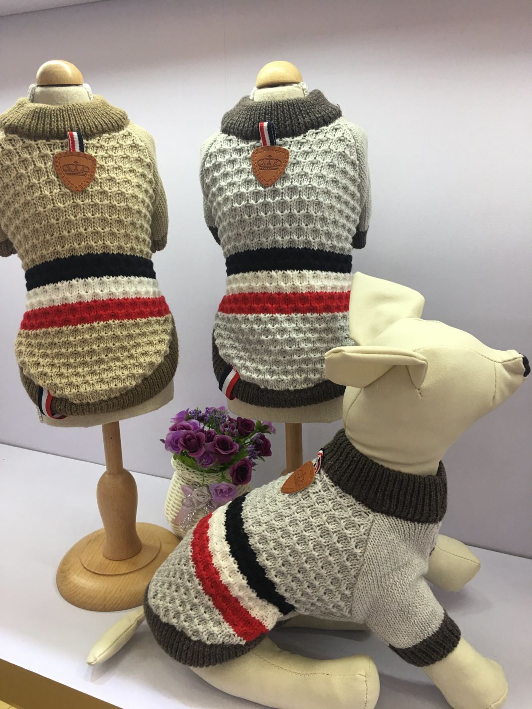 Design Cute Knitting Holiday Pet Clothing Christmas Dog Sweaters