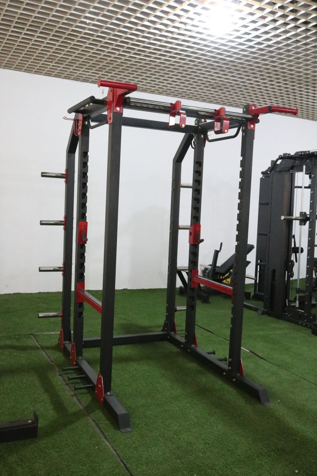 Commercial Folding Half Power Cage Machine Gym Fitness Equipment Power Rack /Squat Rack for Home Gym Training