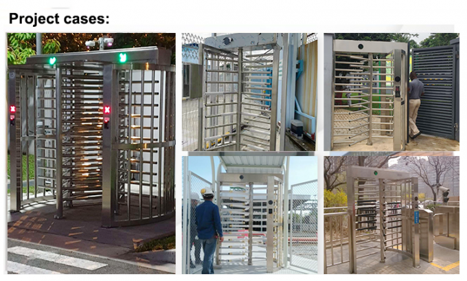 100-240V G536 Full Height Turnstile Gate SUS304 Material RS485 Automatic Access Control 3