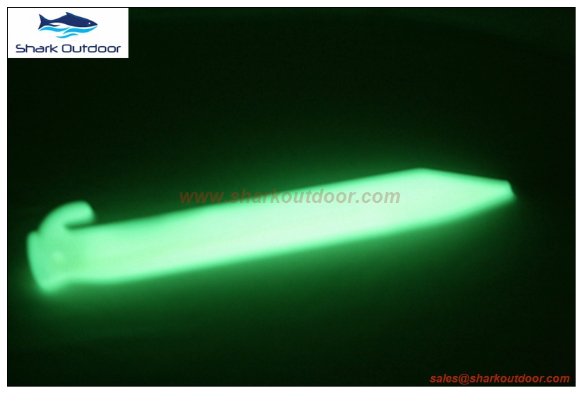 glow in the dark tent peg tent stake