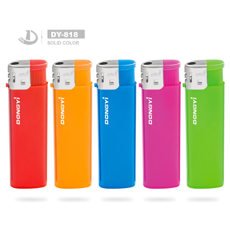 Cheap Electronic Advertising Smoking Solid Color Lighter with Reliable Quality